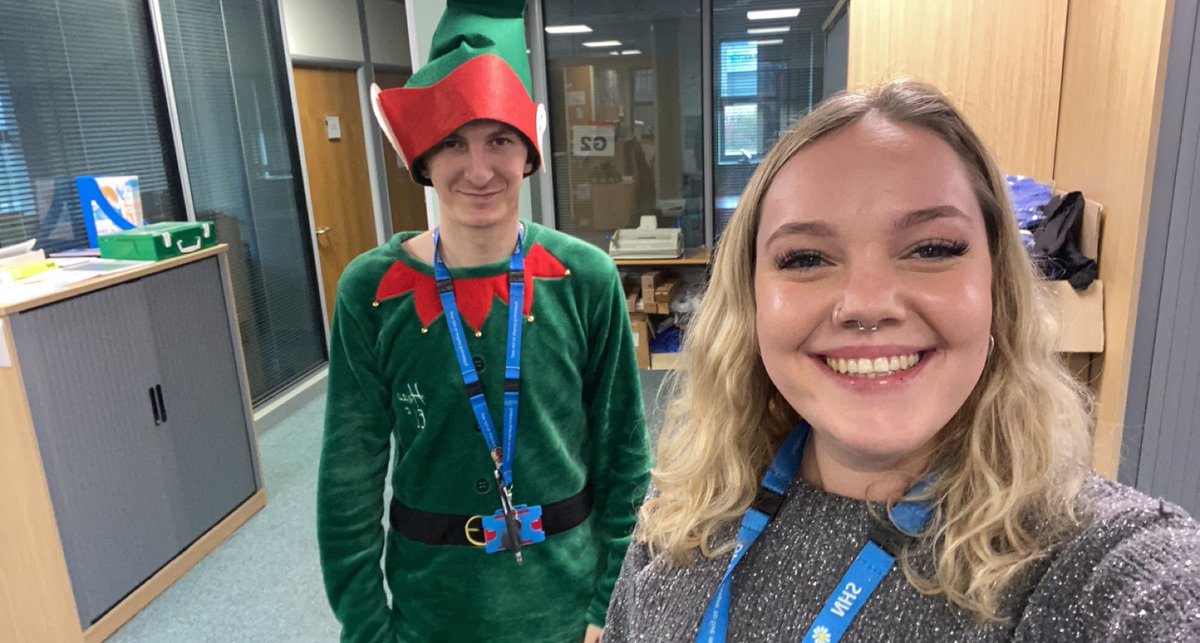 Christmas elves in the office today 🎄