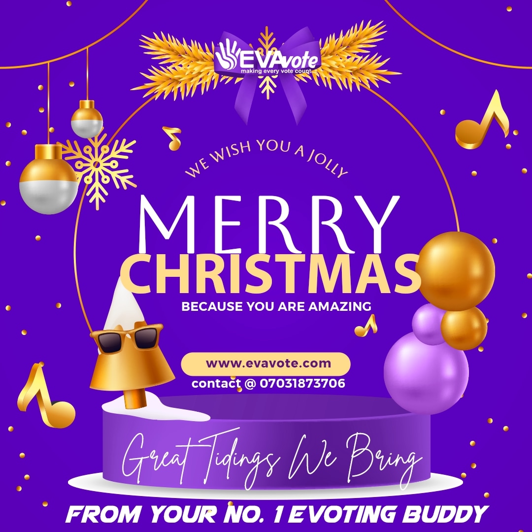 evavote_inc's tweet photo. Wishing everyone a Merry Christmas filled with joy and happiness! May this holiday season bring you and your loved ones together in celebration and love. From our family to yours, we hope you have a wonderful day.
 #merrychristmas #celebrationday #evavote  #2022season #xmas2022 https://t.co/J86zuKkzIr