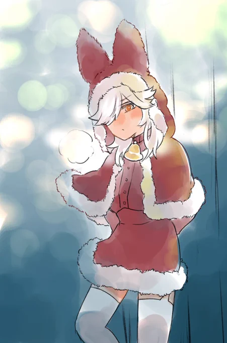 「……遅い」っていうクリスマス雰囲気の落描き(※居ないし女装) 