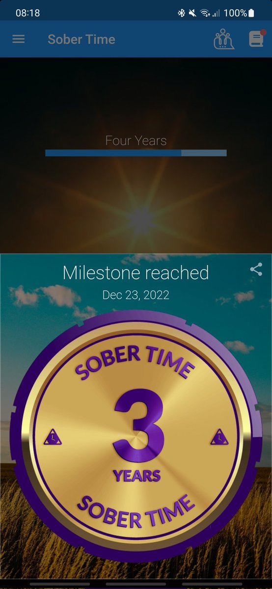 KaramiKeyvan's tweet image. This was a wee milestone I passed on the 23rd of December. 1 day at at time for all those that are in their own personal recovery. x