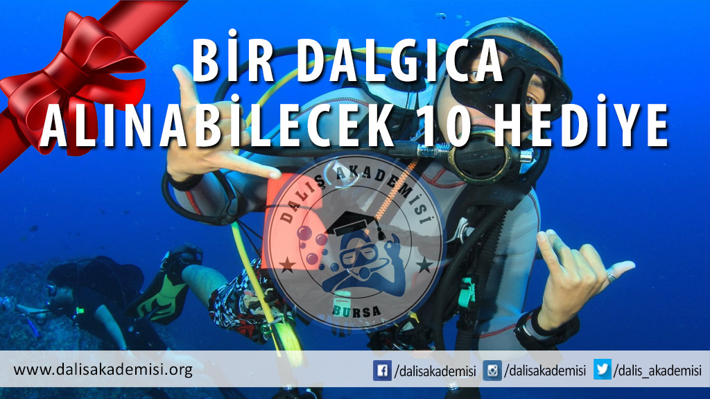 Sevdiğiniz dalış yapan birine ne hediye alacağınız konusunda kararsızsanız, doğru yere geldiniz.  
bit.ly/10Hediye
#bursa #dalgıç #DalışEğitimi #Scubadiving #scuba #tüplüdalış #macerayaortakol #macera #dalgıç #sensizbirkişieksiğiz #sendegör #hediye #yeniyil #nealsam