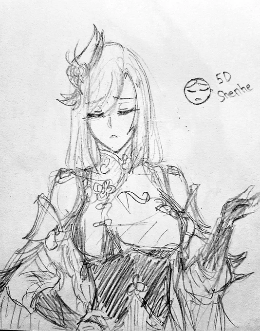 Another sketches cuz I open request on my instagram and this is it 😂
.
#GenshinImpact #shenhe #aether #wanderer #kamisatoayaka #fanart https://t.co/IVaV6nYq0u 