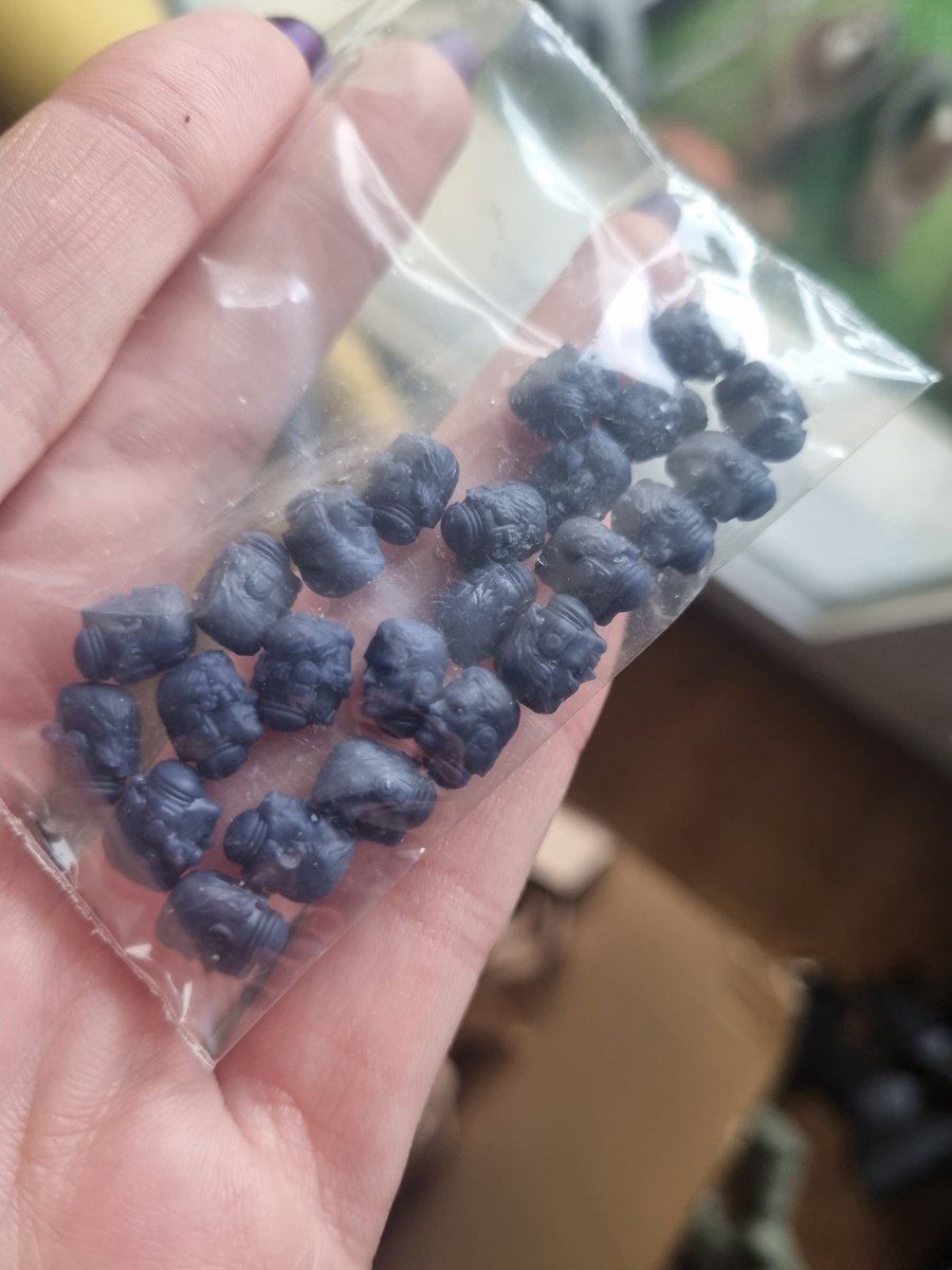 Omg le cadeau que <a href="/frenchforge3d/">Frenchforge3d</a> m'a fait pour Noël ! 
Que des têtes de Henry Cavill compatibles avec mes futurs Custodes !