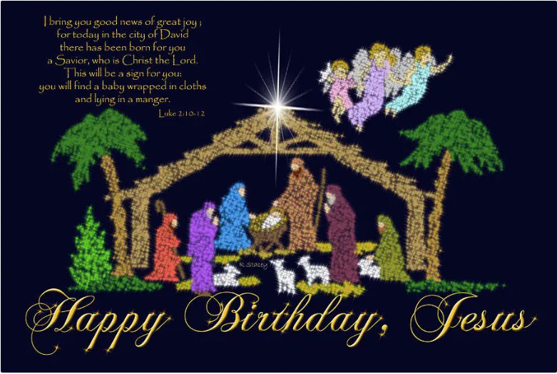 Into all of OUR mess, God brings Hope, Peace and Joy. 

Happy Birthday Jesus! 
Luke 2:1-10 

#MerryCHRISTmas
#HappyBirthdayJesus