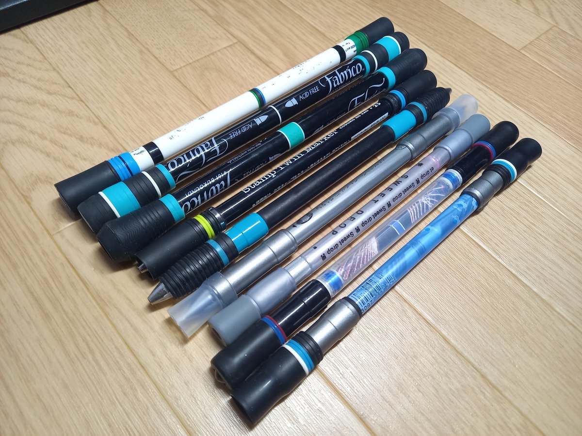 Nolys_jeb's tweet photo. 今年作ったペンまとめ
バラしたのもあるけど結構作ってた https://t.co/cJtOk8hpX9