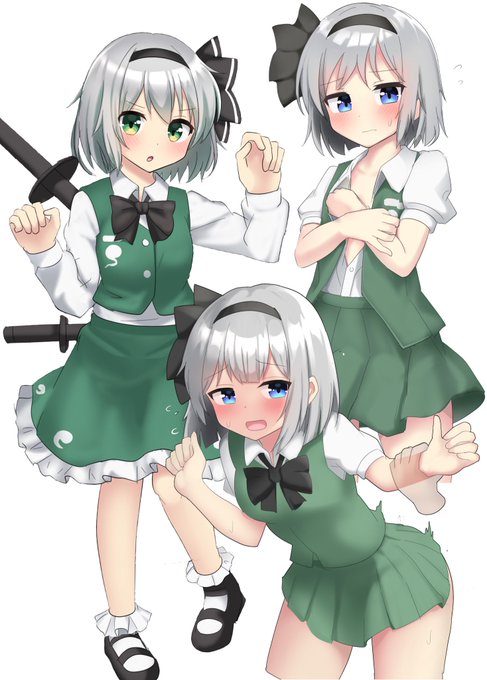 #東方Project がトレンド入りしているので
今年トップクラスに可愛く描けた妖夢ちゃん達を見て欲しい 