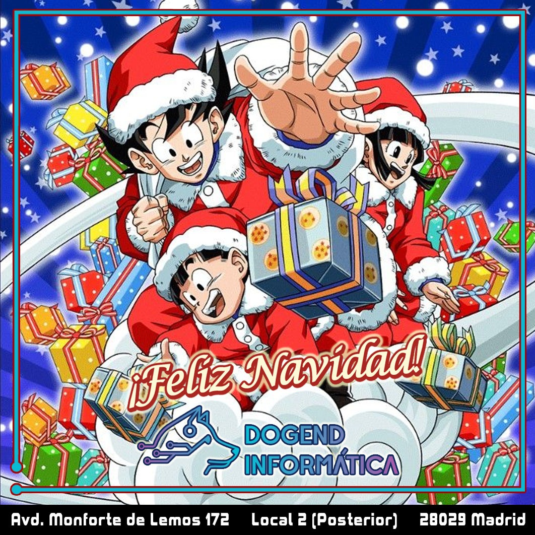 Dogendinfo's tweet photo. ¡Ya es #Navidad! Desde #DogendInformatica os deseamos #FelicesFiestas y esperamos que hayáis encontrado muchos #videojuegos debajo del árbol esta mañana. https://t.co/EPi95q53ZL