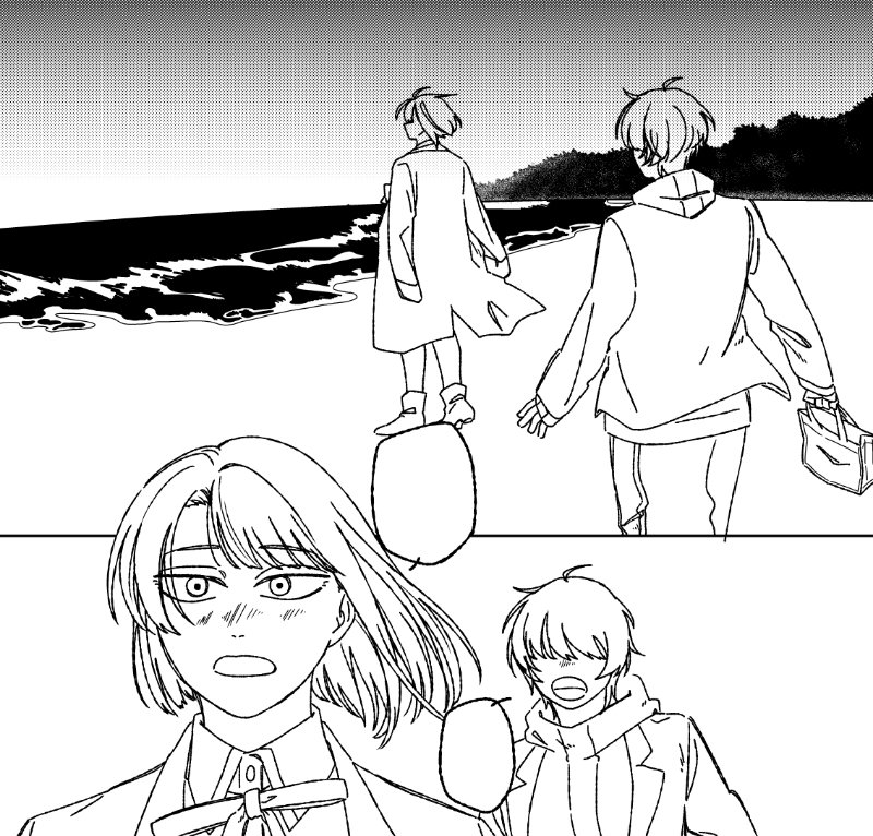 海というより墨汁に近い 