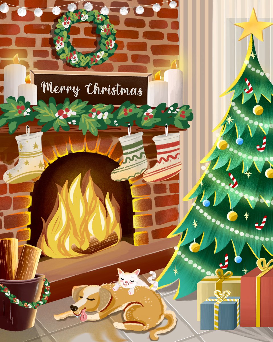 DesignNibiru's tweet photo. Merry Christmas everyone! 🎄We wish a peaceful year!✨

✨#Christmas2022 #HappyHolidays @Etsy #art https://t.co/BijkaqLINr