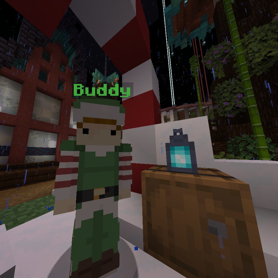 fortune_craftmc's tweet photo. A new friend, Buddy, has shown up at spawn! It seems Santa has had an accident, maybe you can help him!
#fortunecraft #Minecraft https://t.co/wvN8ckwcT9