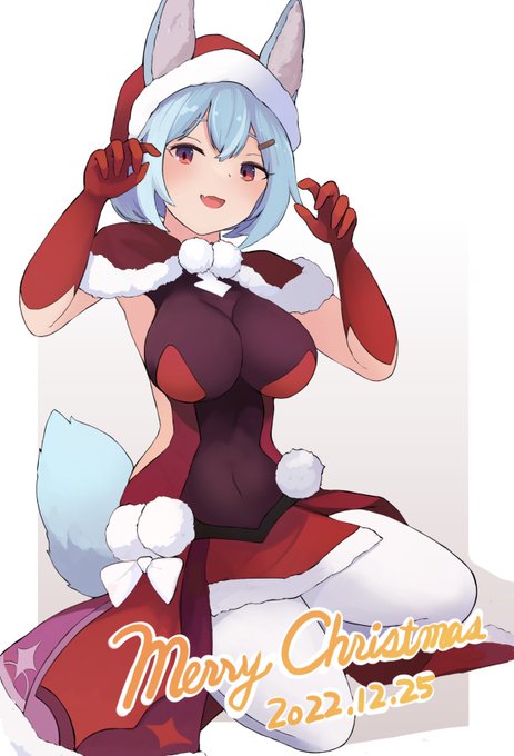 ワーフリのフラフィちゃんを描きました
クリスマスなので 