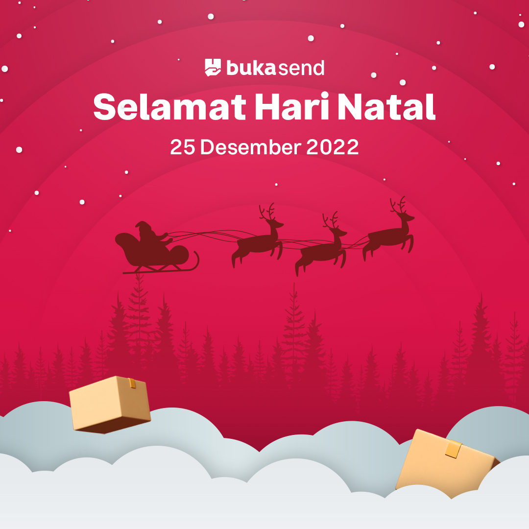 bukasend's tweet photo. Selamat Hari Natal untuk teman-teman yang merayakan🤗
Kado natal apa yang paling ditunggu tahun ini? Komen di bawah ya!

#MajuBarengBukaSend #HariNatal https://t.co/IggEkbPhIK