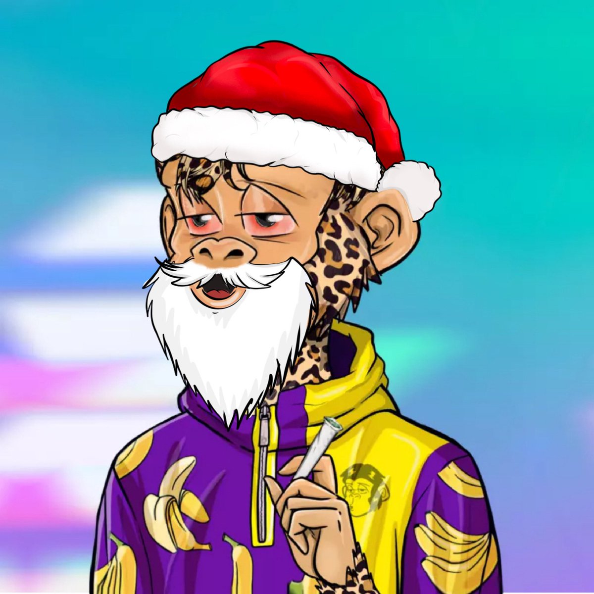 Wakuwaku's tweet photo. Merry #SACXMAS @StonedApeCrew 

Coolest looking Santa in existence? 👀 https://t.co/mFXVjJbQWr