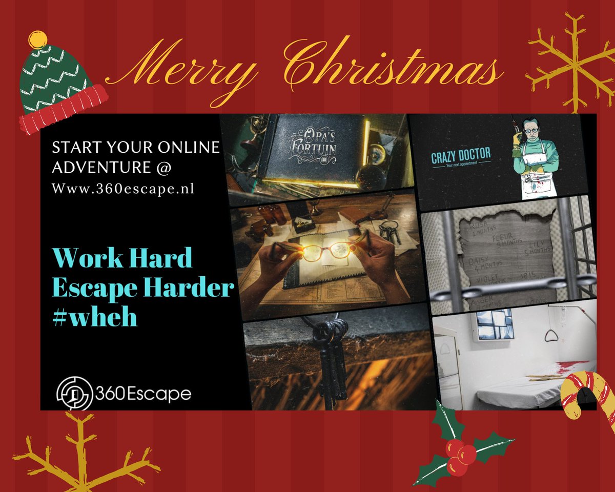 360Escape's tweet photo. Namens het 360 Escape Team

 #kerst #Christmas #allyouneedislove https://t.co/p4icobZaTN