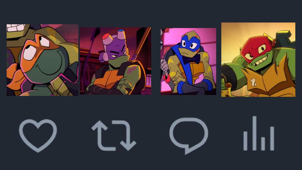 SkyAzureEclipse's tweet photo. who’s your favourite turtle https://t.co/zbMuVJEQ9X