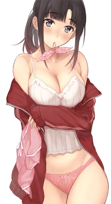 下着がピンク系のお姉さん 
