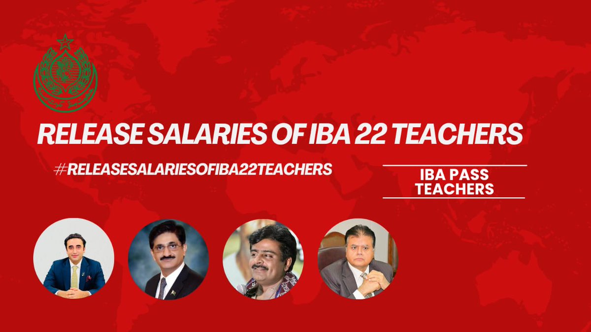 SheerazRajper47's tweet photo. #ReleaseSalariesOfIBA22Teachers https://t.co/vl0jMF7MIs