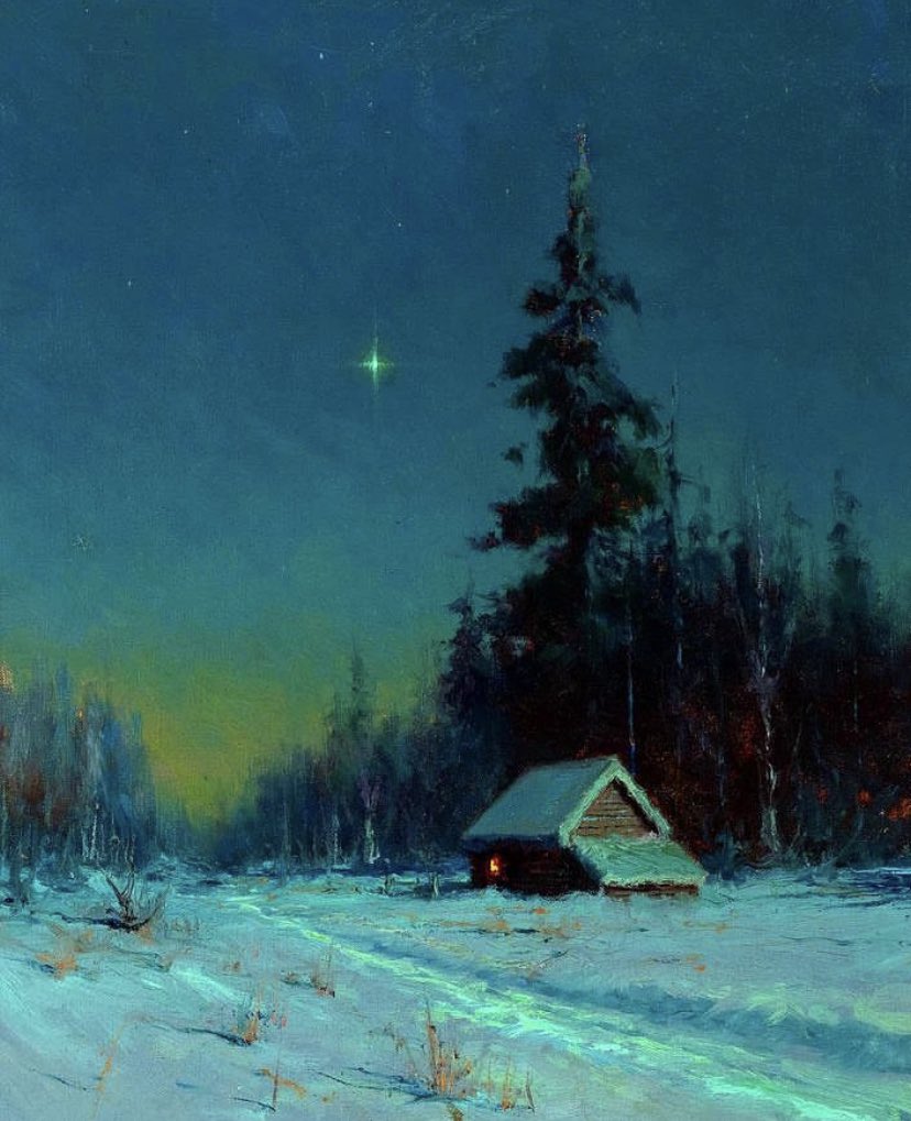 AcademiaAesthe1's tweet photo. Sydney Laurence, The North Star, 1920s https://t.co/claNe9Yz8j