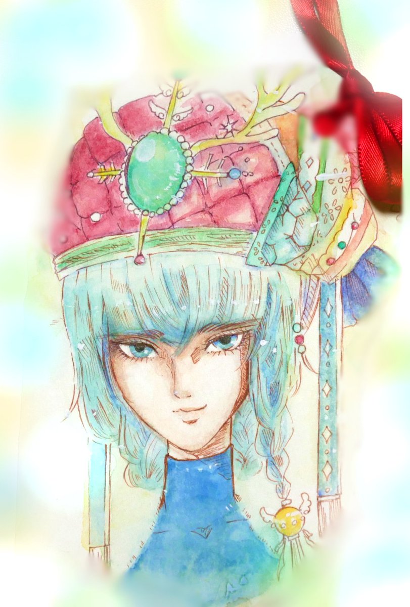 solo braid blue eyes looking at viewer twin braids hat 1girl  illustration images