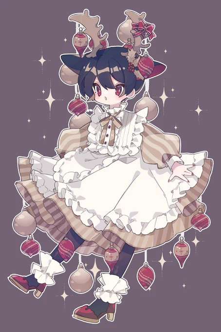 12月はくりすます～っぽいイラスト描いていまし～た!めり～くりすます!良い夜を 