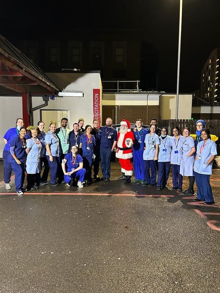 The big man made a special visit to the night team. Merry Christmas to one and all!