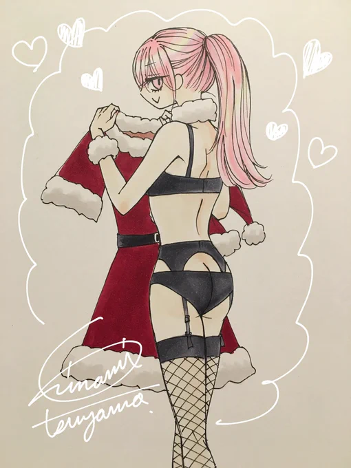 セクシーなのも過去アナログ絵にデジタル加筆 
