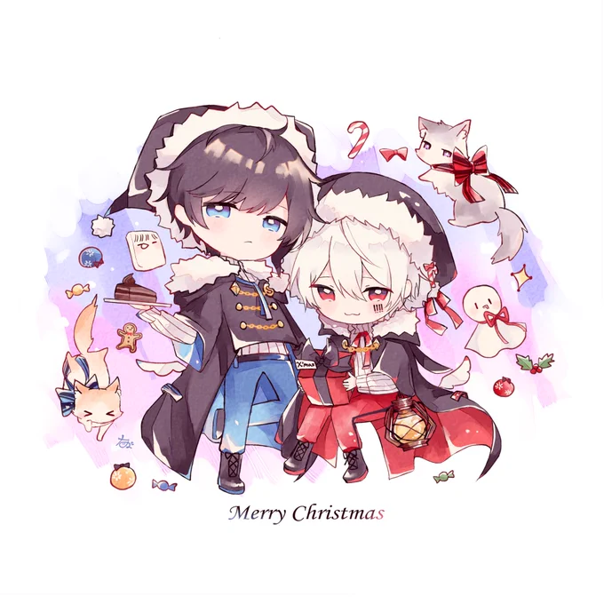 *メリークリスマス・AtR*#まふあーと #そらるの絵 