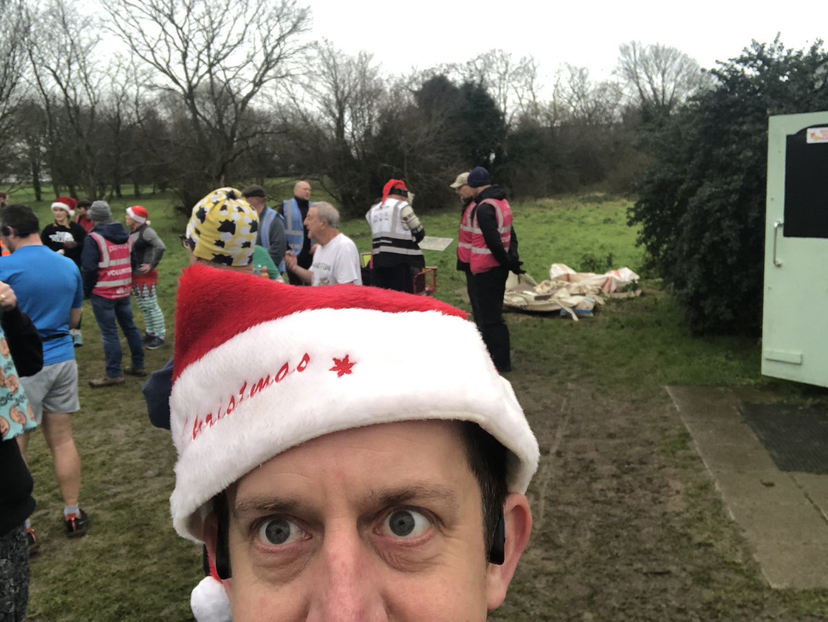 Thanks to all of the volunteers at Great Salterns #parkrun for putting on a Christmas Day special. Nothing says Christmas Morning than driving 90 minutes to run 3 laps of a muddy field. Loved it