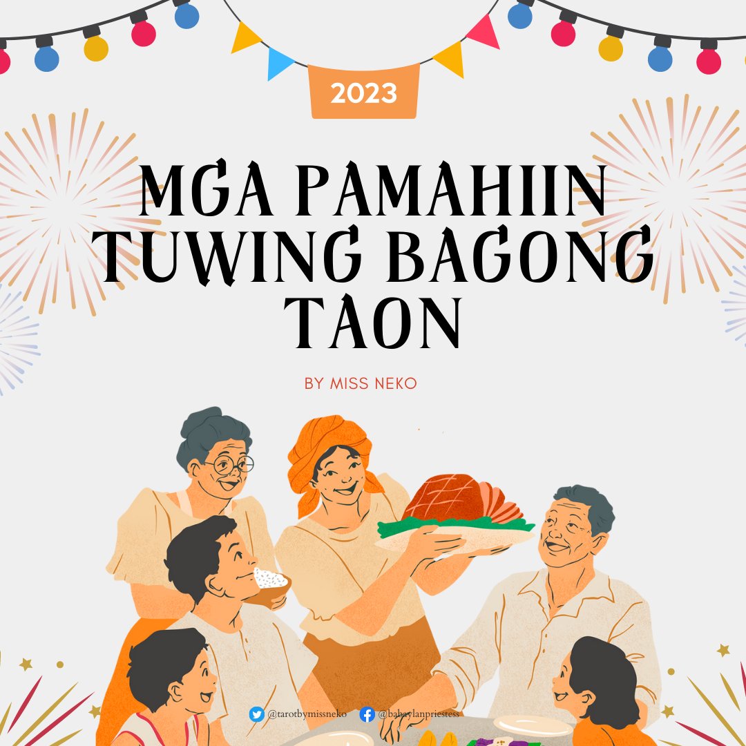 - a thread -
🎆 Mga Pamahiin tuwing Bagong Taon