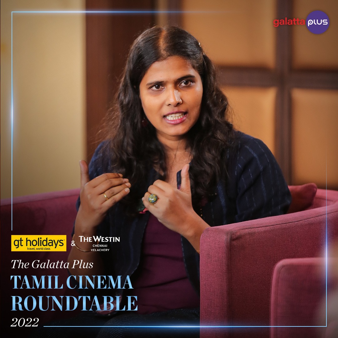 galattadotcom's tweet photo. Here's what we need to do🎬@halithashameem shares her views and goals for Tamil cinema at #TheGalattaPlusTamilCinemaRoundTable🫶🏻👏🏻💯

@baradwajrangan @galattaplusoffl @WestinChennai @TravelGTH #YearEnder #TheRoundTableSeason https://t.co/Za47cXOfH4