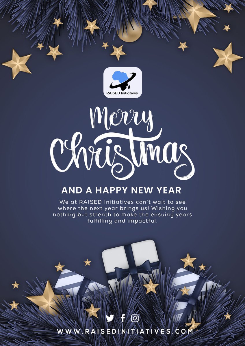 raisedinitiatve's tweet photo. We at RAISED Initiatives wish you a prosperous and a happy Yuletide season. https://t.co/Euf7yquDLp