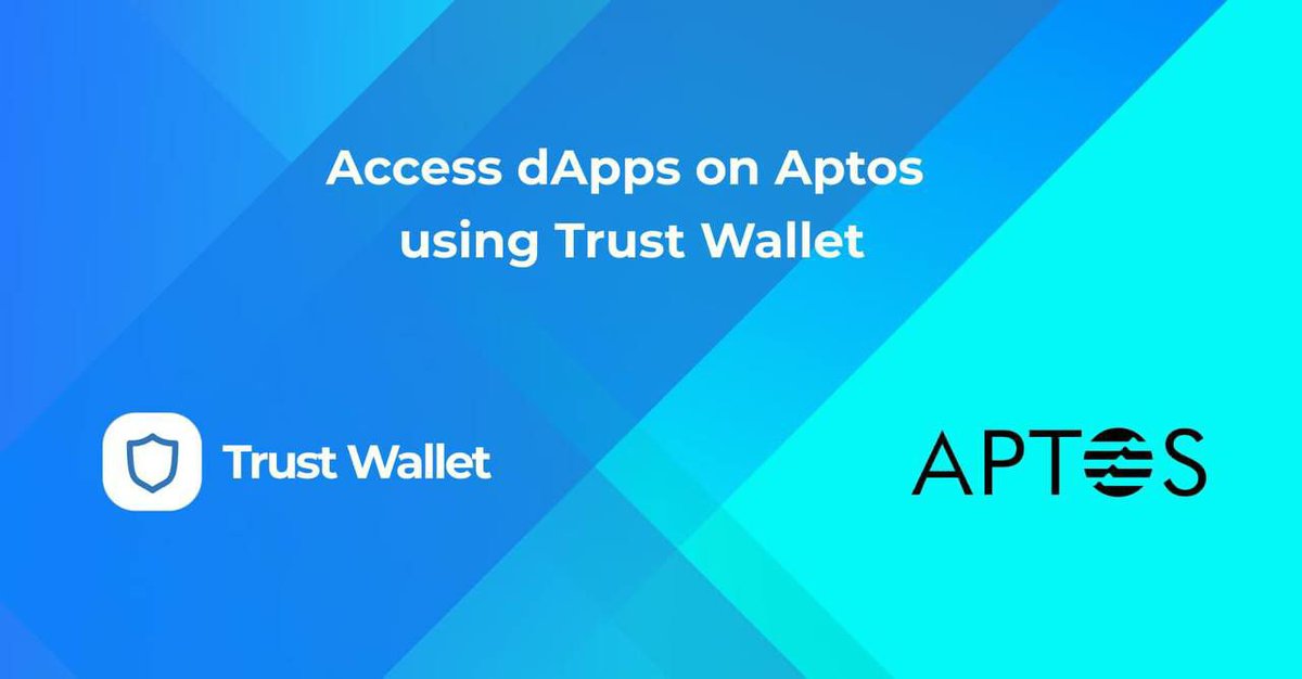 Trust Wallet теперь поддерживает децентрализованные приложения на Aptos.