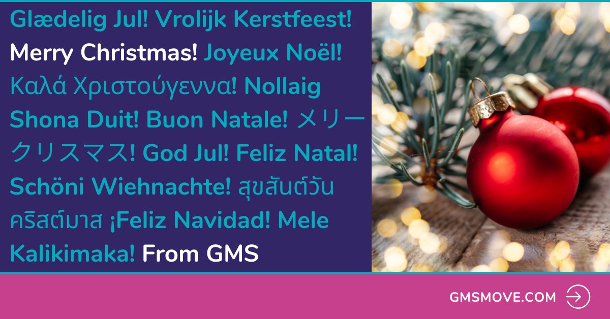 gmsmove's tweet photo. Wherever you're spending Christmas, we hope you have a wonderful day if you're celebrating today! 🎄 https://t.co/pIYe8zjrU0