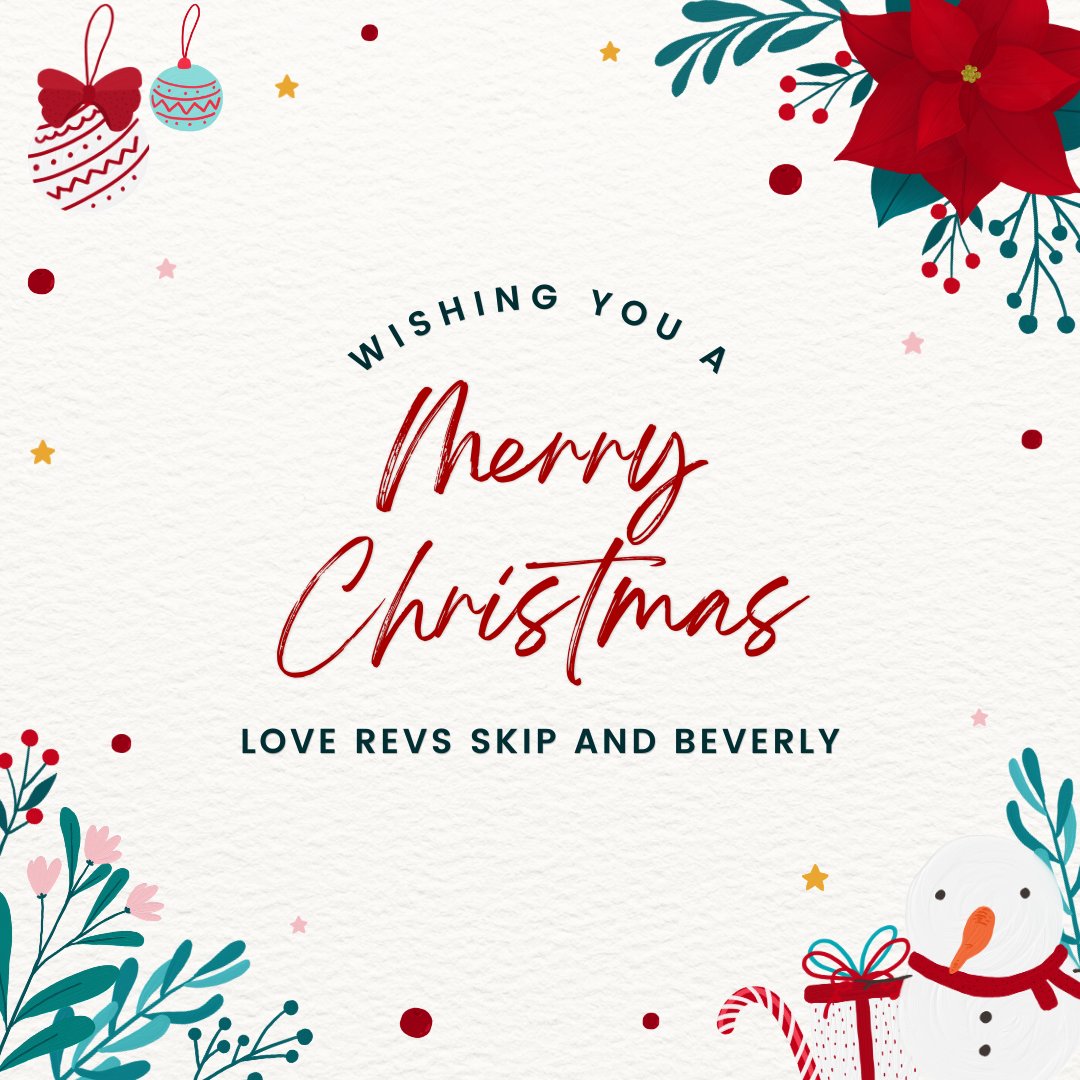 SkipandBeverly's tweet photo. Wishing you and your family a very Merry Christmas! 

Much Luv- Revs Skip and Beverly https://t.co/cp2C4ka9RL