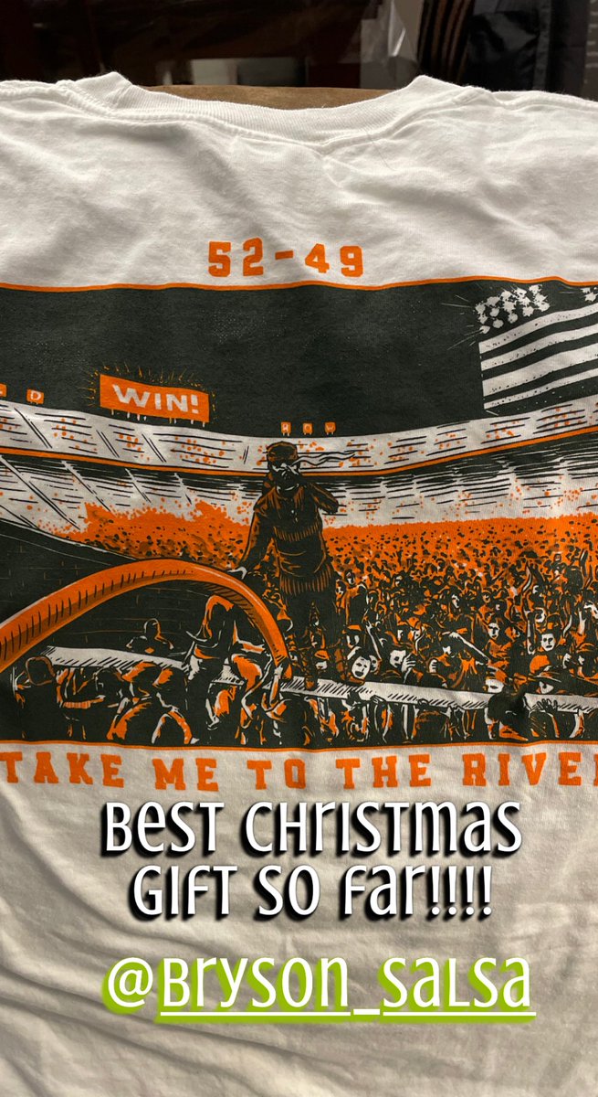 My oldest son got me the perfect shirt! Going to wear it to my wife’s family tomorrow who all are Tide fans!! Going to love every minute of it!!!!