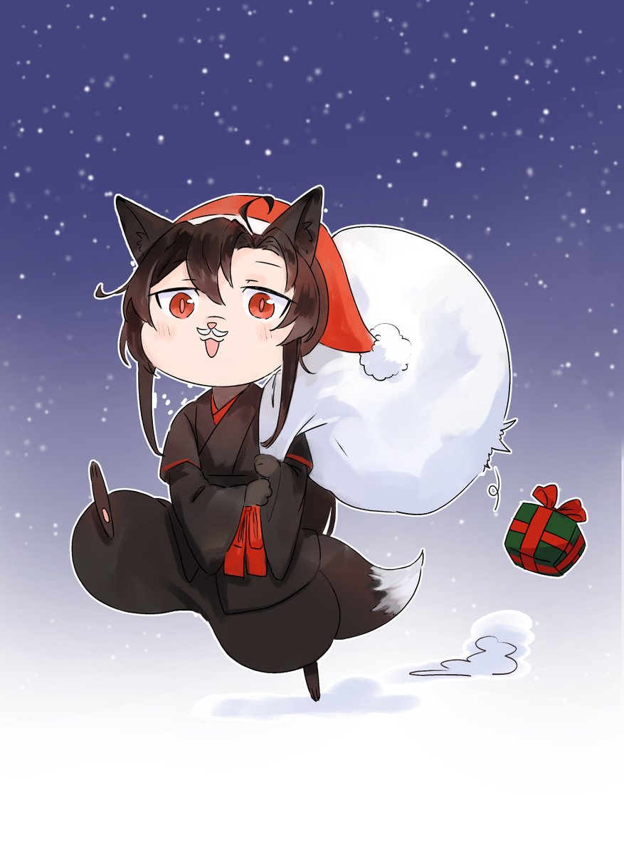 imaizumi kagerou 1girl wolf ears animal ears santa hat tail hat wolf tail  illustration images