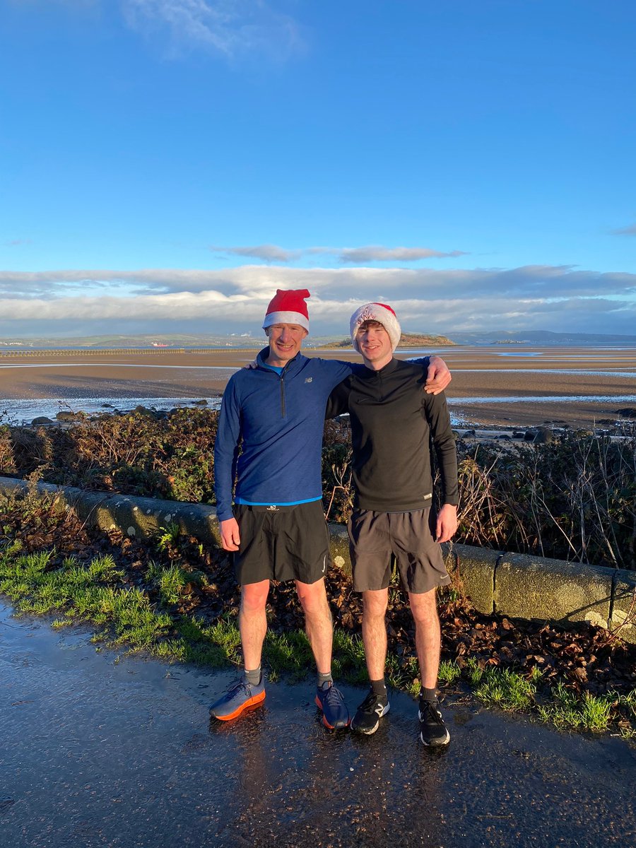 aljaroo1874's tweet photo. #ChristmasDay #EdinburghParkrun
With my boy, this morning!!
That's now the Half Marathon, 10k and 5k he's finished ahead of me this year!! 🤨❤️
I was leading for the first 4k. 😊
#Edinburgh #Parkrun #Cramond https://t.co/1P35GgcMeV