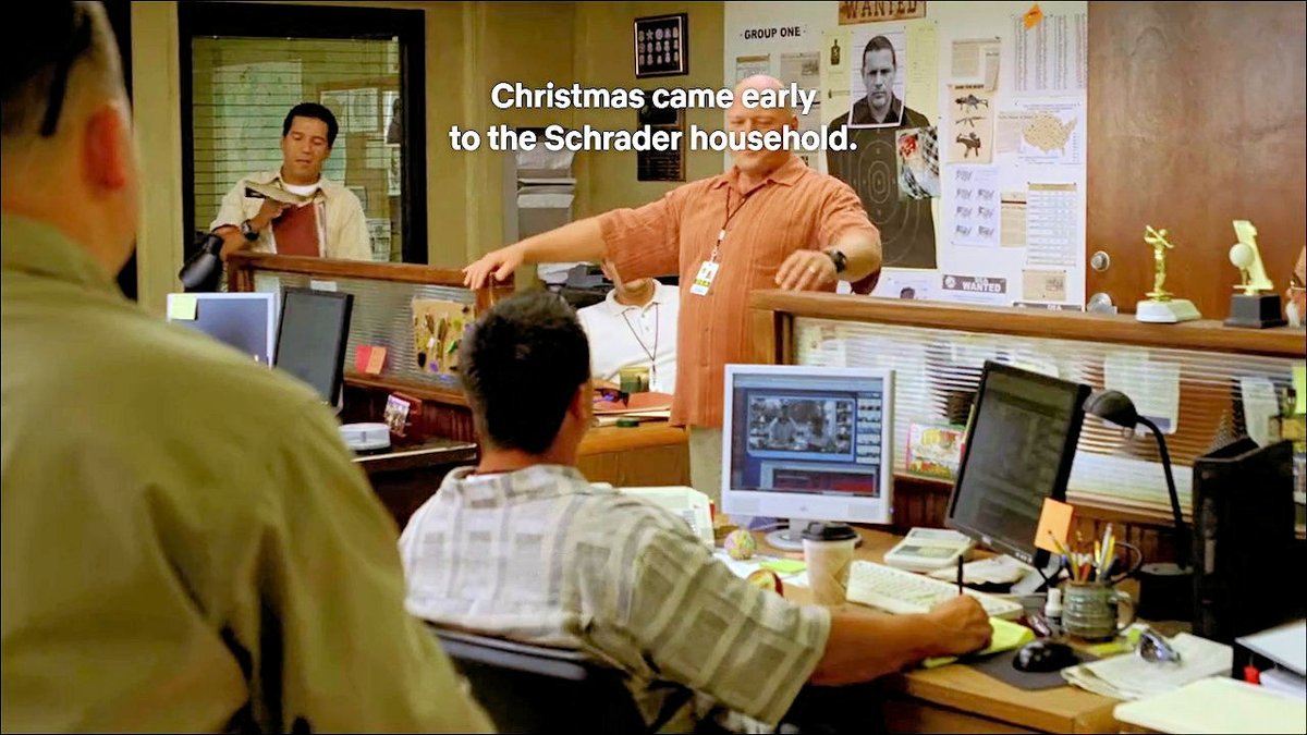 relive_bbbcs's tweet photo. - What's this, Christmas?

- Christmas came early to the Schrader household.

#BreakingBad #bb106 #bb202 https://t.co/OCsWq22OmS