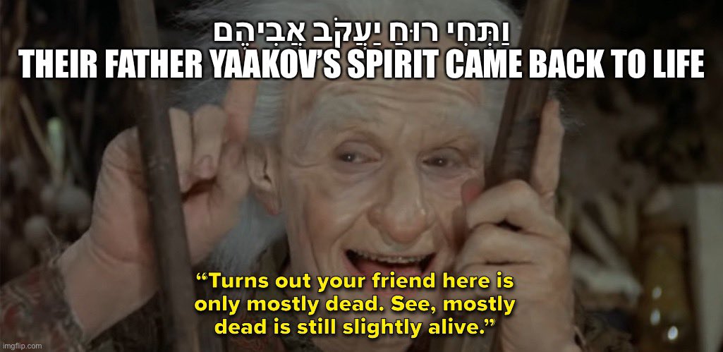 TechRav's tweet photo. Parsha Memes #ParshatVayigash #MiracleMax https://t.co/HEGoVOkFkp
