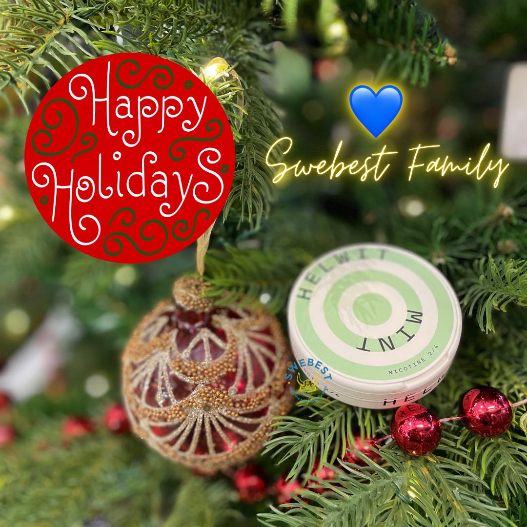 swebestph's tweet photo. God Jul till er alla β¨ Merry Christmas! π
We hope you had a wonderful day π₯°
π Swebest Family β¨
#swebest #snus #snusphilippines #smokefreelife https://t.co/VLckPsGLcI