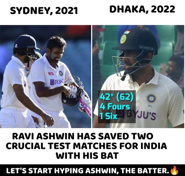 Ashwin 🔥

#Ashwin #BANvIND #INDvsBAN #TestCricket #CricketTwitter