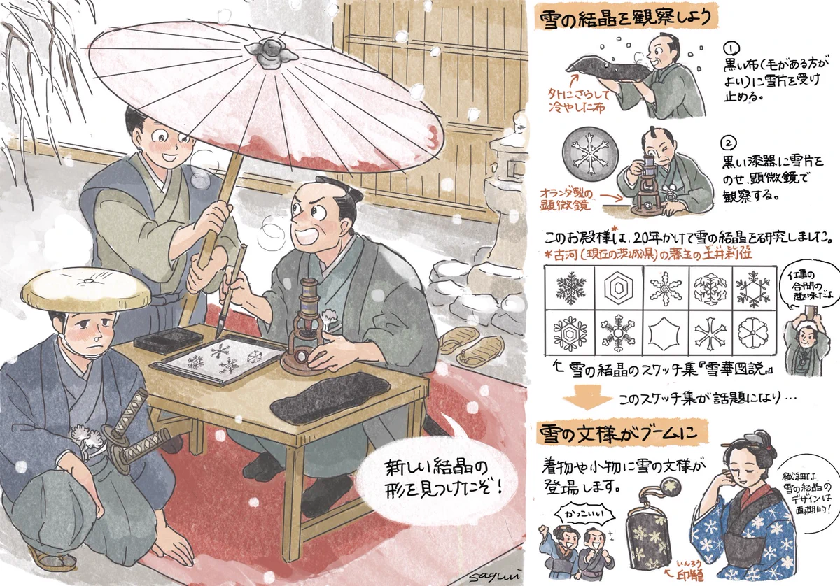 江戸時代には知られていた！雪の結晶にハマったお殿様。