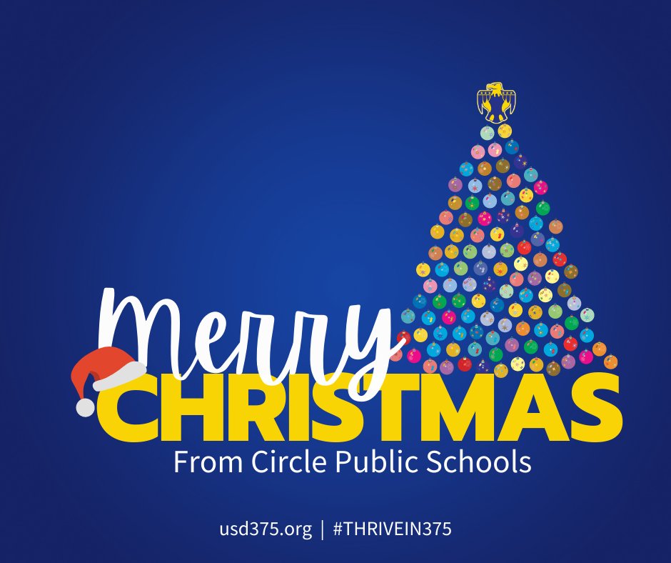 Merry Christmas to all our students, teachers, and staff at Circle Public Schools! We hope you have a wonderful holiday season filled with holiday cheer. 

#thrivein375