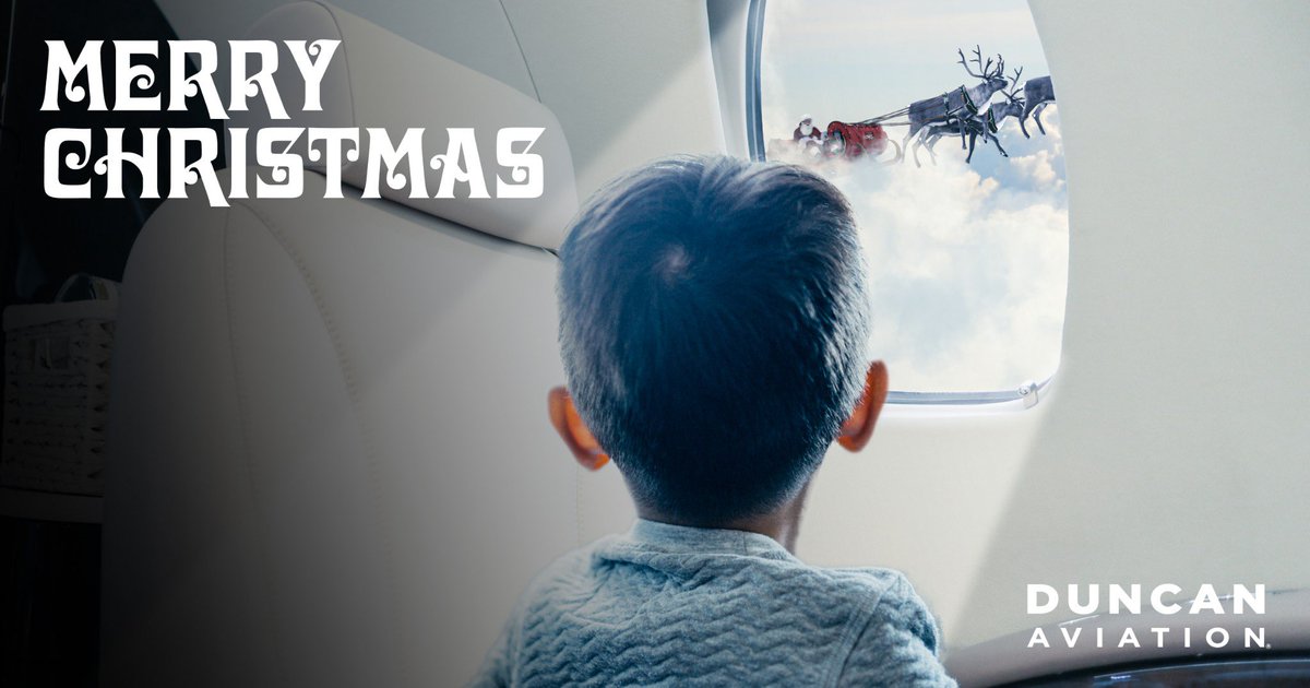 DuncanAviation's tweet photo. From our family to yours, Merry Christmas! 🎄

#DuncanAviation https://t.co/YCu4V0qtYu