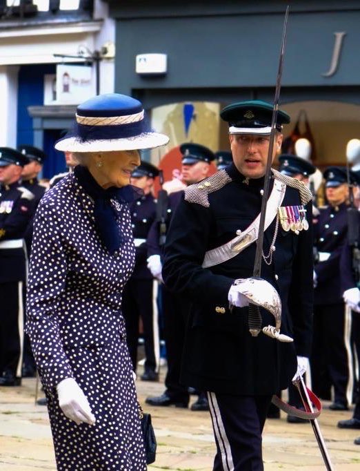 Wishing HRH Princess Alexandra <a href="/RoyalYeomanry/">TheRoyalYeomanry</a> Royal Honorary Colonel a very #HappyBirthday - this photo was taken when she visited the Regiment in Shrewsbury earlier this year.