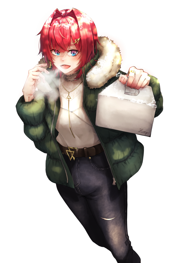 アンジュ・カトリーナ(にじさんじ) 「トリミング前と透過素材#絵ンジュ 」|Kuromuのイラスト