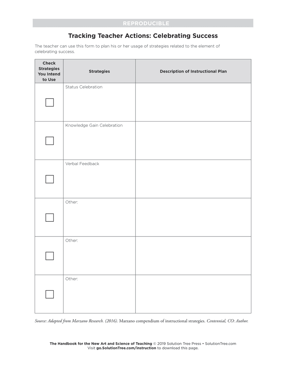MarzanoResource's tweet photo. Do you recognize your students for their successes?

Share this survey with your students, and use this chart to plan your celebrations for each student ahead of time. Download for free from The Handbook for the New Art and Science of Teaching. https://t.co/VSXtu0DJdb https://t.co/AglD1jVhvm