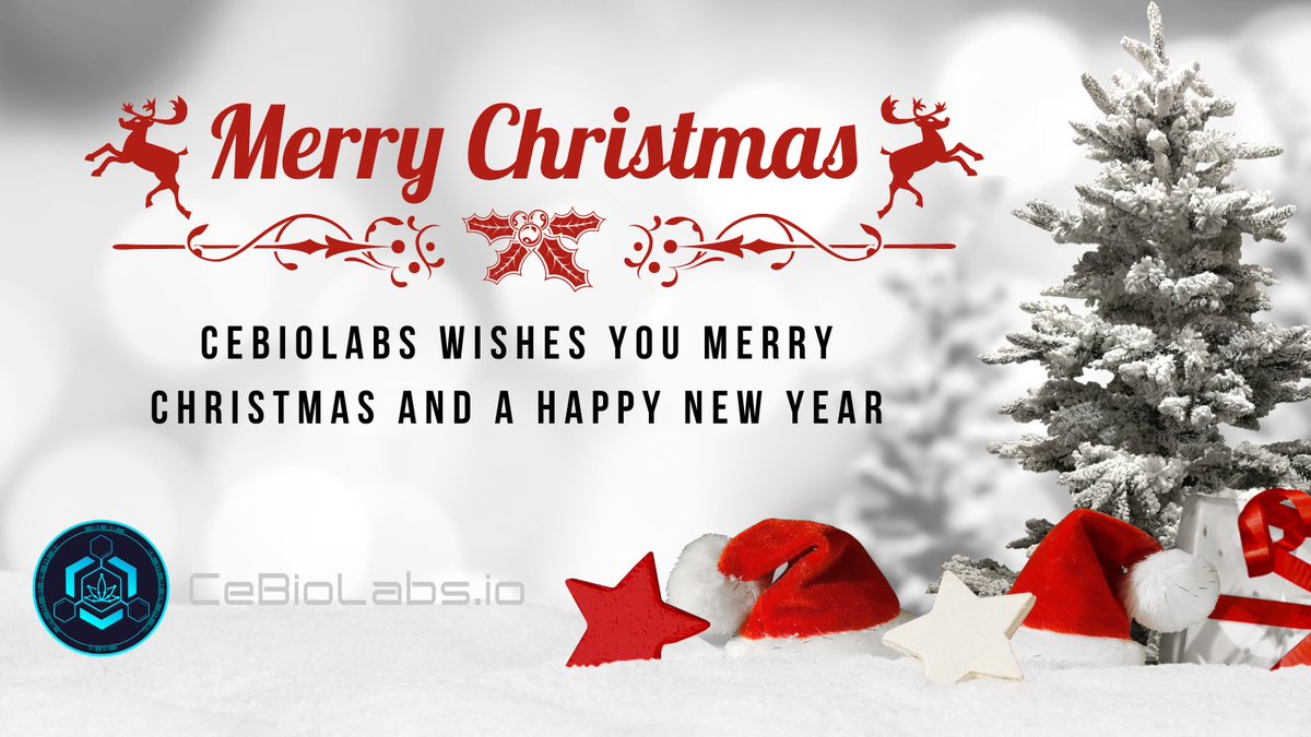 CeBioLabs's tweet image. The CeBioLabs Team wishes you and your family Merry Christmas and Happy New Year! We are looking forward to 2023 and what it has in store for us in terms of launches, plans and exciting partnerships.

$CBSL #Cannabis #CBD #Blockchain #supplychainmanagement