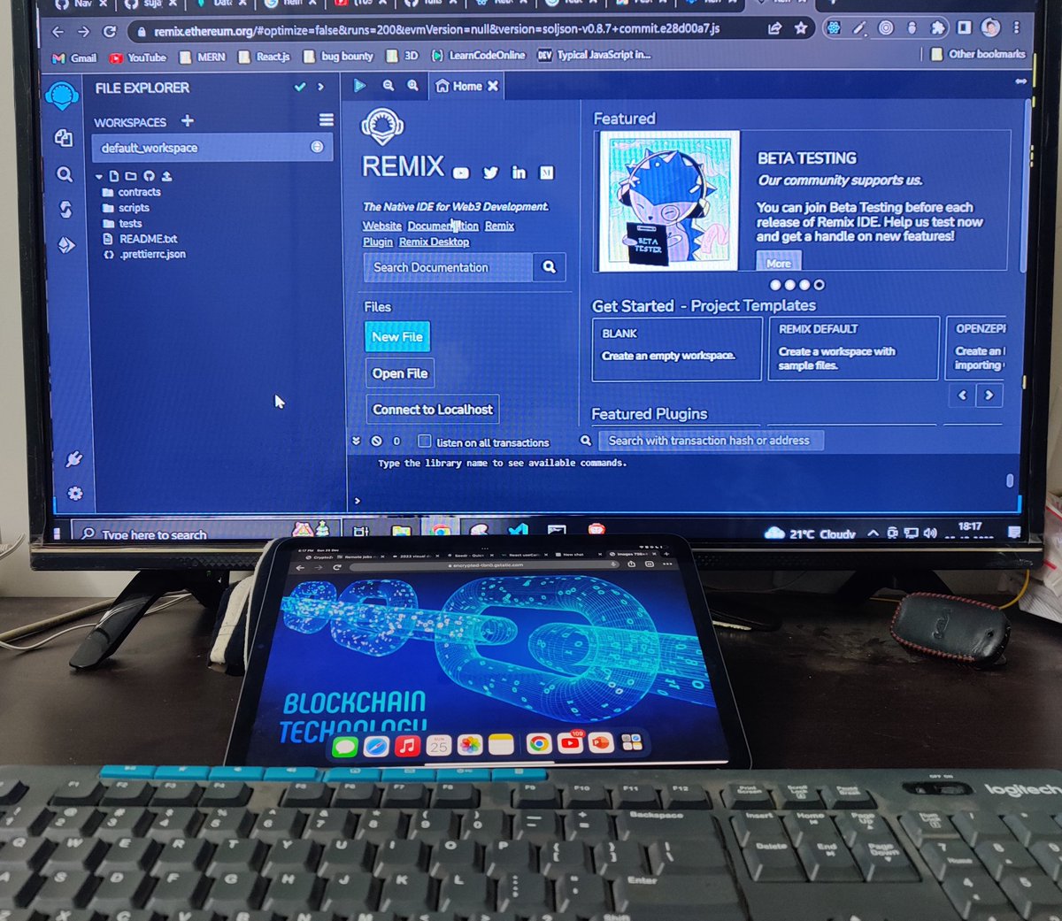 sujayvadavadagi's tweet image. Remix IDE is a Great GUI for developing Smart Contracts , loving it .
