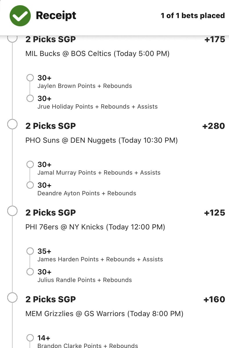 BBallHooping's tweet photo. NBA Parlay for Christmas I made for fun of each games. https://t.co/cHLNxeV6ji